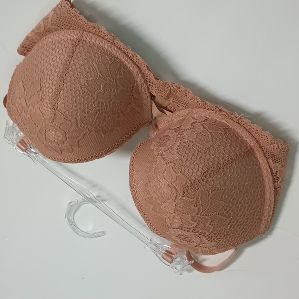 Hush Intimates 34C Push Up Bra, Lace, Padded, Adjustable Straps, Underwire